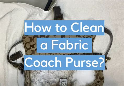 how do you clean a coach handbag